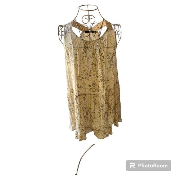 Doe & Rae floral sleeveless top S - Picture 1 of 10